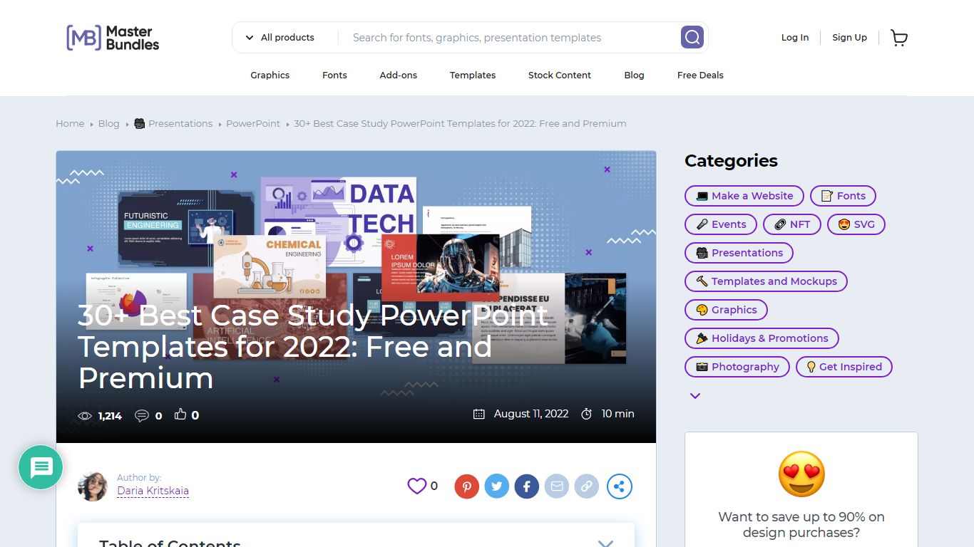 20+ Best Case Study PowerPoint Templates for 2021 - MasterBundles